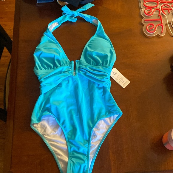 Upopby blue onepiece swimsuit nwt size small - Picture 3 of 9